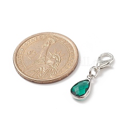 Teardrop Glass Pendant Decoration&nbsp;HJEW-JM00840