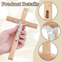 Easter Jesus Cross Wood Decorations&nbsp;DJEW-WH0053-51