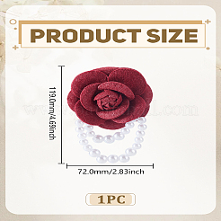 1Pc Cloth Flower Brooch&nbsp;JEWB-LP0010-04A