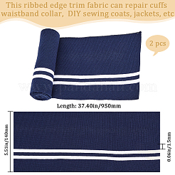 Polyester Elastic Ribbing Fabric for Cuffs&nbsp;DIY-WH0028-96A
