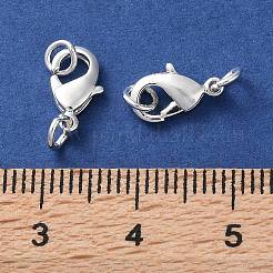 Rack Plating Brass Lobster Claw Clasps&nbsp;KK-F090-26S-01