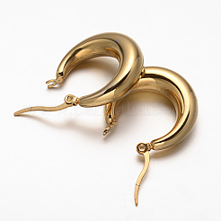 PVD Vacuum Plating Ring 304 Stainless Steel Hoop Earrings&nbsp;EJEW-O032-13