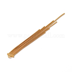 Brass Square Snake Chain Tassel Big Pendants&nbsp;KK-G510-10G