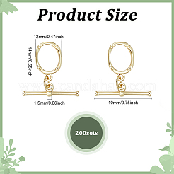 20 Bags Brass Toggle Clasps&nbsp;KK-ME0003-88