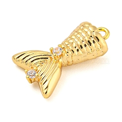 Brass with Clear Cubic Zirconia Pendants&nbsp;LS-KK-G508-01B-G