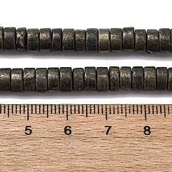 Natural Pyrite Beads Strands&nbsp;G-L624-I13-3x6mm