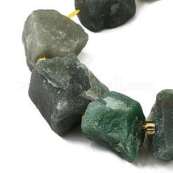 Raw Rough Natural Green Aventurine Beads Strands&nbsp;G-Z087-B05