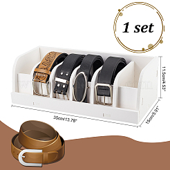 Folding Plastic Belt Organizer Holder with 6 Compartments&nbsp;CON-WH0086-066