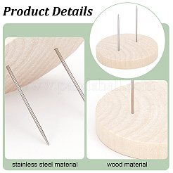 Wooden Crochet Doll Base Support Rack&nbsp;WOOD-WH0131-20B