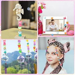 900Pcs 5 Styles Opaque & Transparent Plastic Beads&nbsp;KY-YW0002-26
