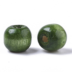 Dyed Natural Wood Beads&nbsp;X-WOOD-Q006-10mm-15-LF
