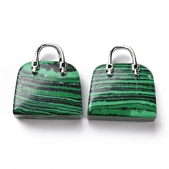 Synthetic Malachite Pendants&nbsp;KK-E274-01P-018
