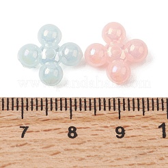 UV Plating Opaque Acrylic Beads&nbsp;OACR-G058-12