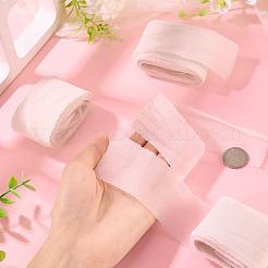 3 Rolls Frayed Polyester Ribbon&nbsp;OCOR-TA0002-97D