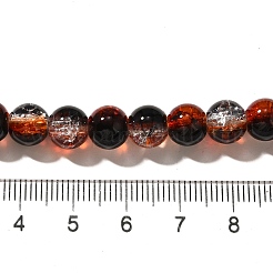 Crackle Glass Beads Strands&nbsp;X1-CCG-C002-8mm-02