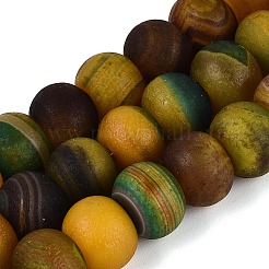 Natural Banded Agate Beads Strands&nbsp;G-Q606-70