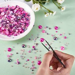 60g Resin patch multi size mixed pearl patch DIY jewelry accessories(2 bags)&nbsp;JX586J