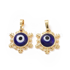 Handmade Evil Eye Lampwork Pendants&nbsp;ZIRC-F136-04G-04