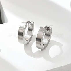 Tarnish Resistant 202 Stainless Steel Huggie Hoop Earrings&nbsp;X-EJEW-O087-09A-P