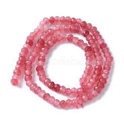 Dyed Natural Malaysia Jade Rondelle Beads Strands&nbsp;G-E316-2x4mm-62