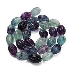 Natural Fluorite Carved Beads Strands&nbsp;G-L634-J04-C01