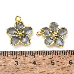 Brass Enamel Pendants&nbsp;KK-CBAD9DF-03G-A