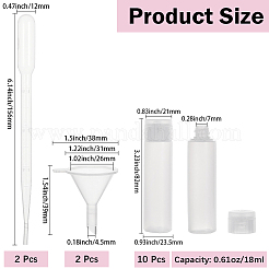 10Pcs PE Plastic Travel Refillable Bottles&nbsp;MRMJ-GF0001-67