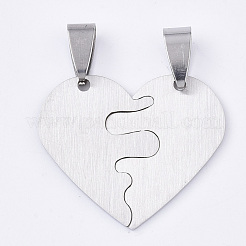 Non-Tarnish 201 Stainless Steel Split Pendants&nbsp;STAS-T048-11