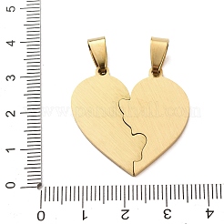 201 Stainless Steel Split Pendants&nbsp;STAS-F368-04G