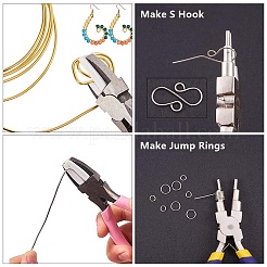 2Pcs 2 Style 45# Carbon Steel Jewelry Pliers Set&nbsp;PT-BBC0001-04