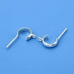 Brass Ear Stud Findings&nbsp;KK-WH20013-03S