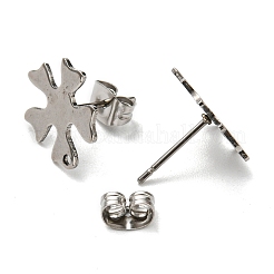 Non-Tarnish 201 Stainless Steel Stud Earrings Finding&nbsp;STAS-B045-14P