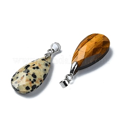 Faceted Natural & Synthetic Mixed Gemstone Pendants&nbsp;G-P519-06P