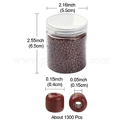 1300Pcs 6/0 Glass Seed Beads&nbsp;SEED-YW0002-19C
