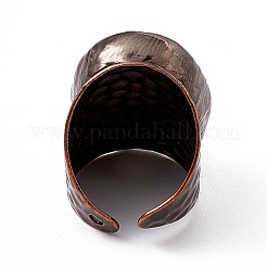 Oval Gemstone Cuff Ring&nbsp;RJEW-D077-14AG