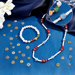 360Pcs 12 Style Tibetan Style Alloy Bead Caps&nbsp;FIND-PH0006-57