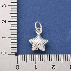 925 Sterling Silver Star Charms&nbsp;STER-D300-02S