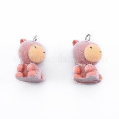 Opaque Resin Pendants&nbsp;X-RESI-T053-07