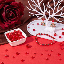 1830Pcs 5 Styles ABS Plastic Imitation Pearl Beads&nbsp;OACR-SP0001-01B