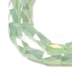 Electroplate Glass Beads Strands&nbsp;GLAA-P068-AB07