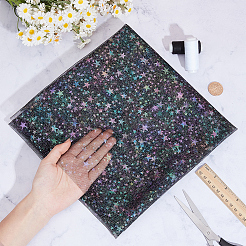 1 Yard Star Polyester Mesh Fabric&nbsp;DIY-CY0003-80B