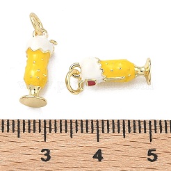 Brass Enamel Pendants&nbsp;KK-F933-12G