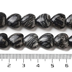 Natural Black Netstone Beads Strands&nbsp;G-B022-27C