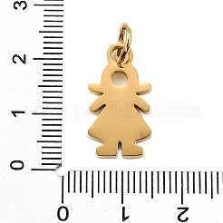 Girl 304 Stainless Steel Pendants&nbsp;STAS-M121-06G