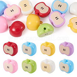 12Pcs Opaque Acrylic Beads&nbsp;MACR-TADJ0001-06C