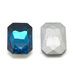 Pointed Back Glass Rhinestone Cabochons&nbsp;RGLA-T079-4x6mm-14