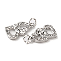 Eco-Friendly Brass Micro Pave Cubic Zirconia Pendants&nbsp;KK-M246-23P