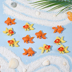 30Pcs 2 Colors Resin Gold Fish Display Decorations&nbsp;AJEW-SP0004-10