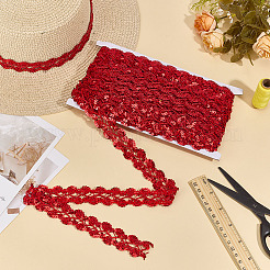 Metallic Braided Lace Trim&nbsp;OCOR-WH0101-162C