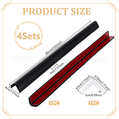 Self-adhesive PVC with Acrylic Anti-collision Strips&nbsp;AJEW-WH0609-874B